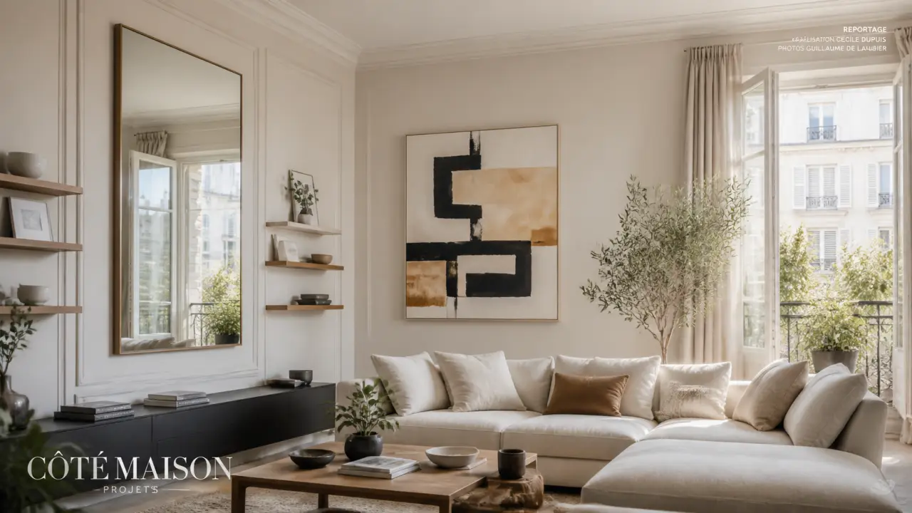 Décorations murales pour le salon : agrandir, éclairer et structurer sans surcharger