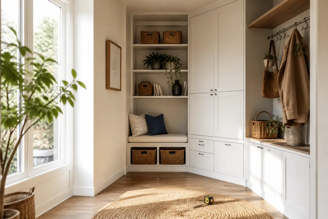 Angle perdu : rangements, lumière et bonnes mesures pour le rendre utile