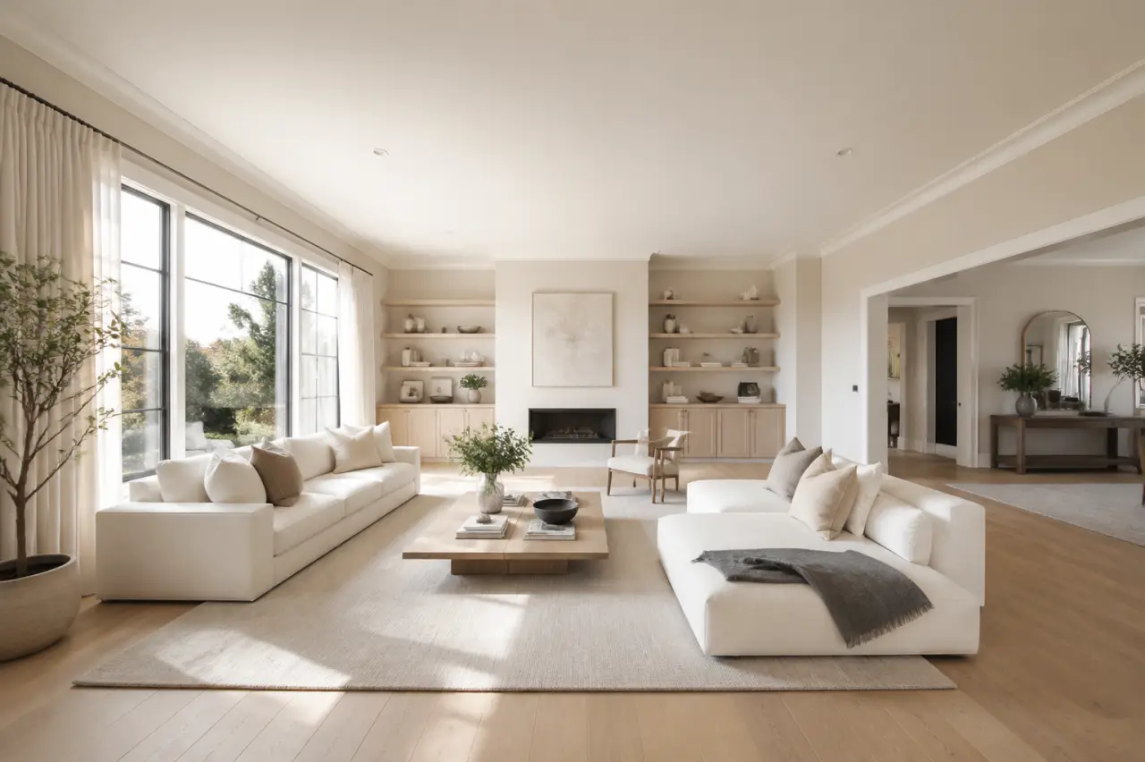 Agrandir une pièce avec la couleur : plafond clair, lumière et murs à choisir