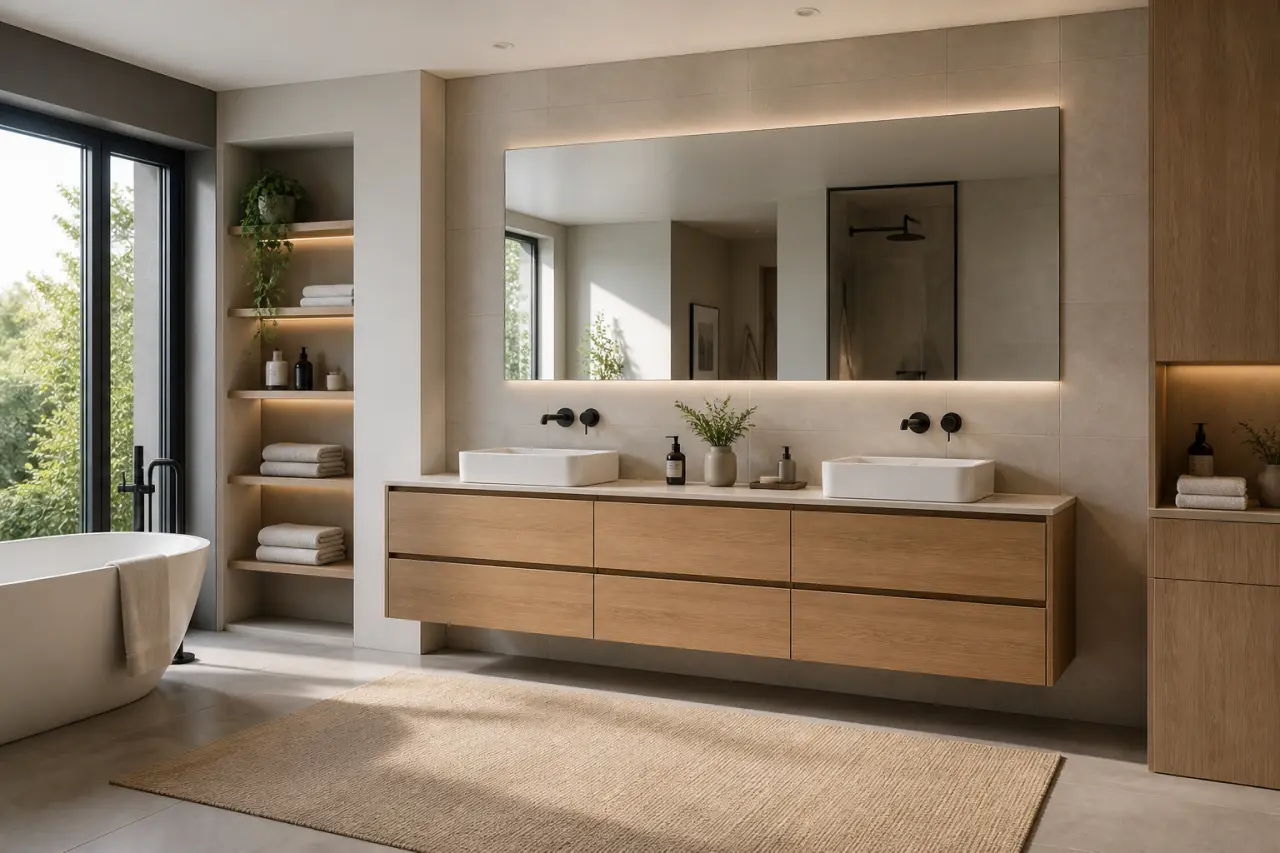 Meuble vasque design : 4 critères pour rester épuré sans perdre en rangement