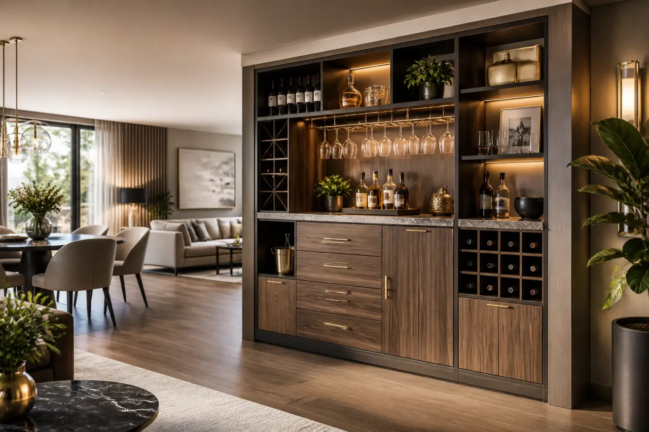 Meuble bar design : choisir le bon format, les bons rangements et le bon style