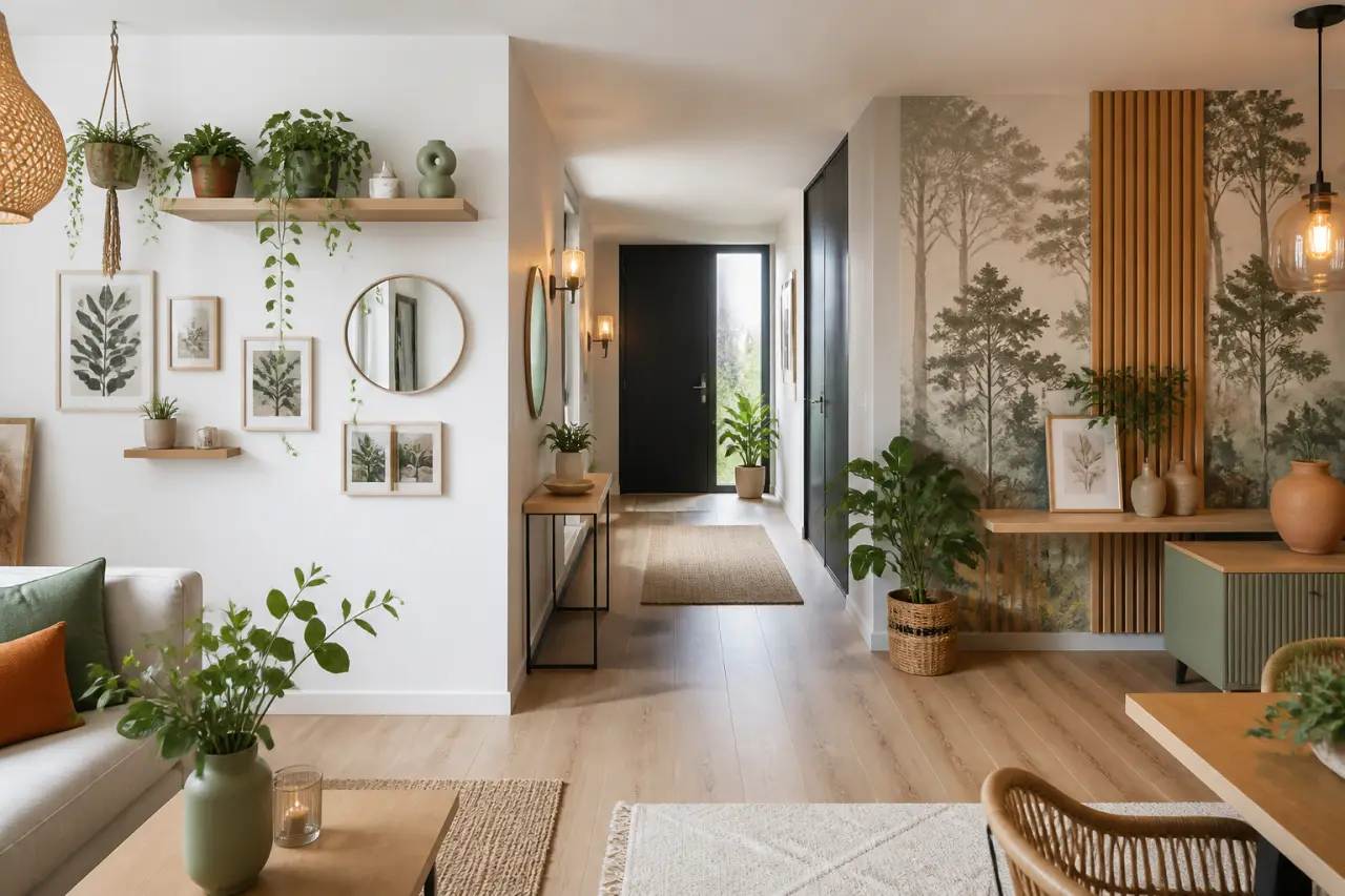 Mur blanc, entrée sombre ou mur abîmé : quelles idées déco choisir sans gros travaux ?