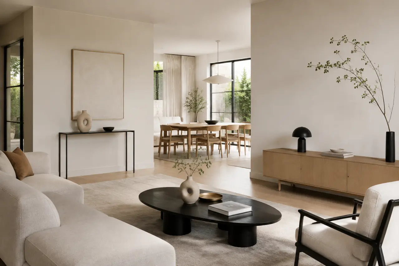 Console, table basse ou buffet : quel objet déco design poser sans surcharger ?