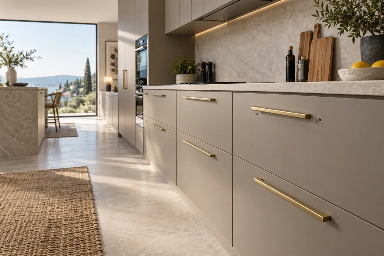 Poignée de meuble de cuisine design : l’entraxe oublié qui gâche un modèle réussi
